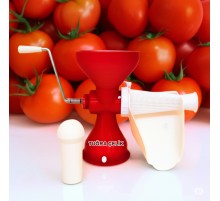 Tuğra Plastik El Tipi Biber, Domates Püre ve Salça Makinesi – Metal Çevirme Kollu