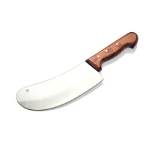 Ündeğerli Bursa Paslanmaz Mutfak Soğan Satırı, Börek Bıçağı No:1, 15 cm - Ahşap Sap