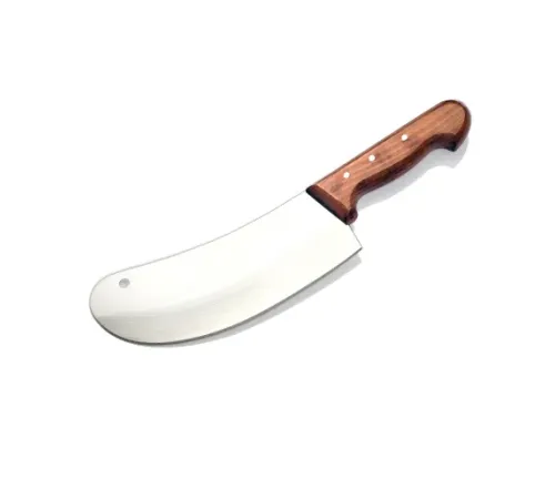 Ündeğerli Bursa Paslanmaz Mutfak Soğan Satırı, Börek Bıçağı No:1, 15 cm - Ahşap Sap