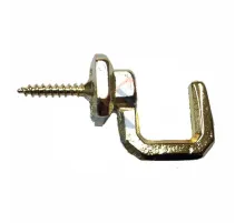 Vidalı Kanca, Askı Büyük - 15x23mm, Sarı - 1 Adet