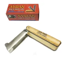 Yatağan İkili Ceviz Aşı Çakı,  Bıçağı - Ahşap Saplı