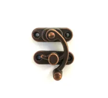 Yay Gözü, Ahşap Kutu Klipsi - Büyük 37x45 mm, Antik, 1 Adet