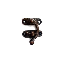 Yay Gözü, Ahşap Kutu Klipsi - Minik 20x24 mm, Antik, 1 Adet