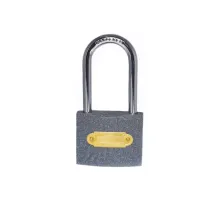 YMK Eko Gri Döküm Uzun Kancalı Asma Kilit 25mm