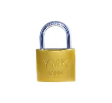 YMK Eko Sarı Boyalı Kısa Kancalı Asma Kilit 25mm