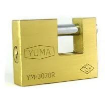 Yuma Kayar Milli Pirinç Asma Kilit 80mm