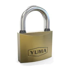 Yuma Sarı Kaplama Döküm Kısa Asma Kilit 63mm