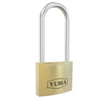 Yuma Türk Malı Pirinç Uzun Kancalı Asma Kilit 40 mm