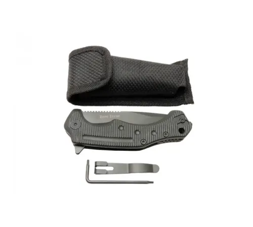 Zero Error 7-12 Black Çakı 22 cm Manuel, Kemerlikli