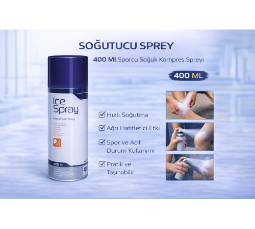 Soğutucu Sprey 400 Ml 1 Adet Sporcu Soğuk Kompres Spreyi