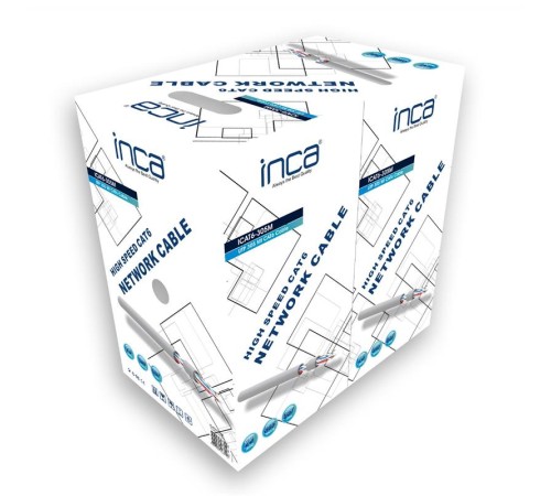 INCA ICAT6-305M 305MT 0.57MM 23AWG CAT6 KABLO GRİ