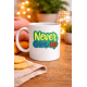 Never Give Up ASLA PES ETME Yazılı Porselen Kupa MODEL 145 – Motivasyon Temalı Renkli Tasarım – Kahve & Çay Kupası – Moral Veren Hediyelik Kupa