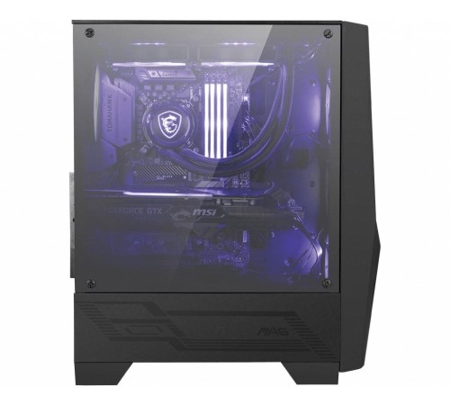 MSI MAG FORGE 100M TEMPERLI CAM 2X120MM 1X120MM ARGB FAN PSU YOK GAMING SİYAH KASA