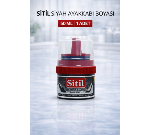Sitil Classic Ayakkabı Boyası Siyah Parlatıcı Süngerli 1 Adet