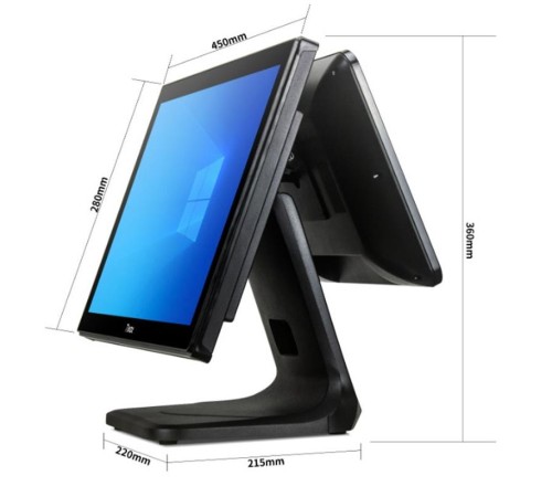 TIWOX TP-4950D 18.5" I5 5.NESİL 128GB NWME SSD 8GB DDR3 RAM 1366X768 POS PC + 13.2" MÜŞTERİ EKRANI