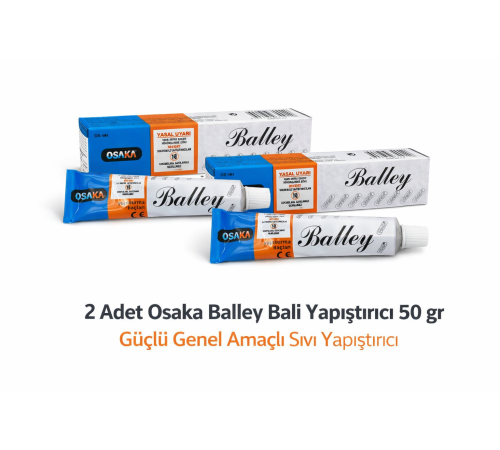 Osaka Balley Bali Yapıştırıcı 50 Gr x 2 Adet Güçlü Genel Amaçlı Sıvı Yapıştırıcı