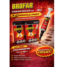Brofar Jel Hamam Böceği ve Karınca Jeli 5 gr Etkili Haşere İlacı Ev İçi Kullanım 2 Adet