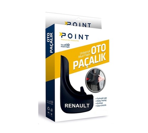 Renault Symbol Yazılı Paçalık Tozluk Çamurluk Universal Siyah 2'li