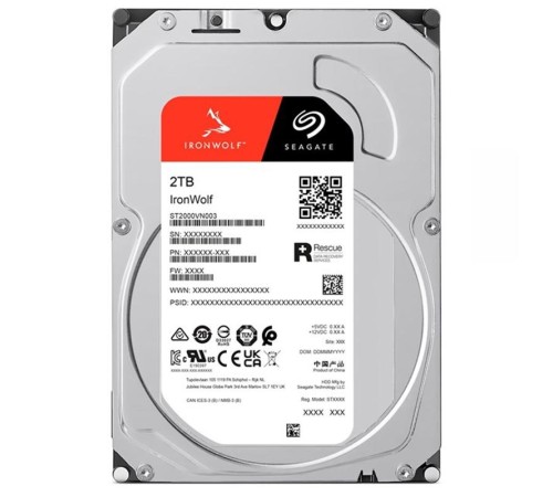 2 TB SEAGATE 3.5 IRONWOLF SATA3 5400RPM 256MB ST2000VN003 (3 YIL RESMI DIST GARANTILI)