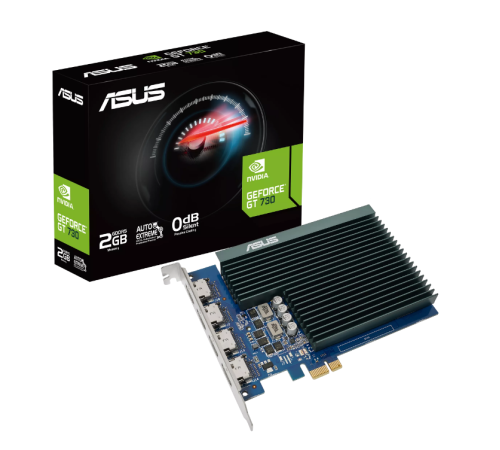 ASUS GEFORCE GT730-4H-SL-2GD5 2GB DDR5 64BIT 4XHDMI EKRAN KARTI