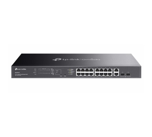 TP-LINK OMADA ES220GMP 16 PORT GIGABIT + 2XGB RJ45/2XGB SFP 250 METRE 250W POE YÖNETİLEBİLİR RACKMOUNT METAL KASA SWITCH