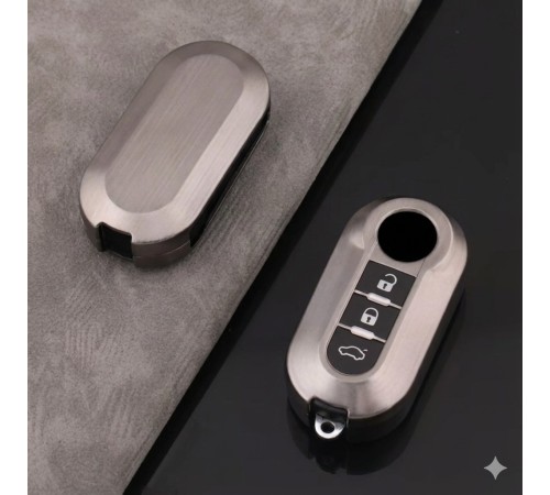 Fiat Doblo Uyumlu Smart 3 Buton Silikon Oto Anahtar Kumanda Kabı Kılıf Füme