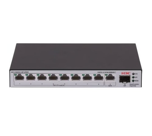 H3C AOLYNK S1600V2-10P-HPWR 8 PORT GIGABIT + 1XGB SFP/1XRJ45 UPLINK 125W POE YÖNETİLEBİLİR SWITCH