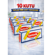 Santavik İlk Yardım Bandı Yara Bandı 10lu 10 Paket