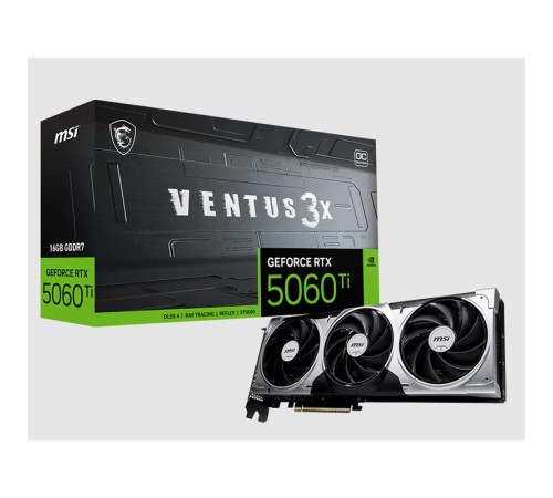 MSI GEFORCE RTX5060TI 16G VENTUS 3X OC 16GB GDDR7 128BIT 1XHDMI 3XDP EKRAN KARTI