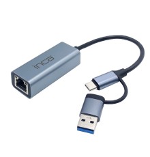 INCA IUTP-01T USB 3.0 TYPE-C 3.1 ETHERNET RJ45 1000MBPS ALUMINYUM KASA