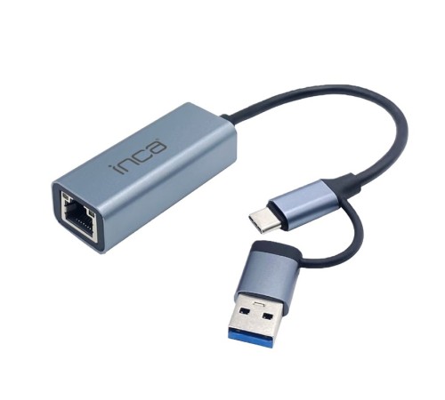 INCA IUTP-01T USB 3.0 TYPE-C 3.1 ETHERNET RJ45 1000MBPS ALUMINYUM KASA