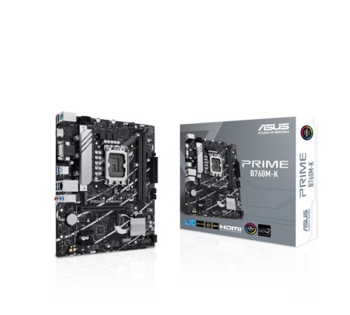ASUS PRIME B760M-K DDR5 8000MHZ 1XVGA 1XHDMI 2XM.2 USB 3.2 MATX 1700P (12. / 13. VE 14. NESİL İŞLEMCİ UYUMLU)