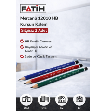 Fatih Mercanlı 12010 HB Kurşun Kalem 3 Adet