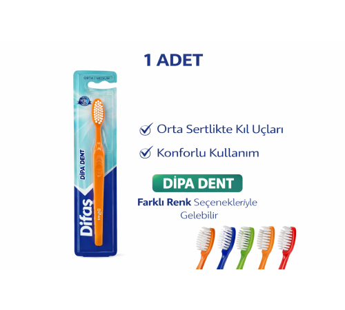 Difas Dipa Dent Medium Diş Fırçası Orta Sert 1 ADET