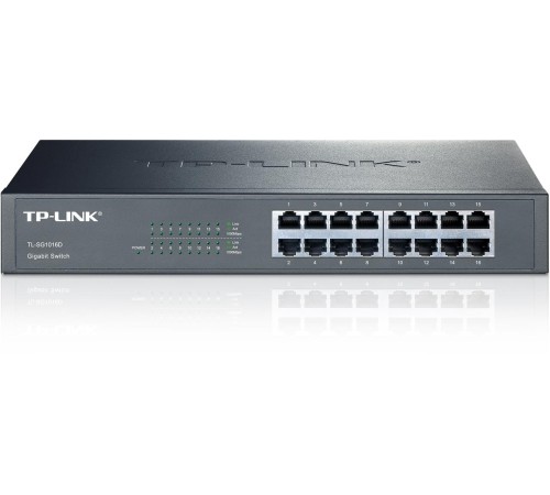 TP-LINK TL-SG1016D 16 PORT GIGABIT DESKTOP RACKMOUNT SWITCH