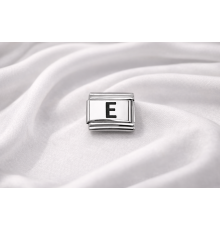 Nomination Uyumlu E Harfi Charm – Çelik Harfli Bileklik Aksesuarı ,Kişiye Özel Modüler Takı