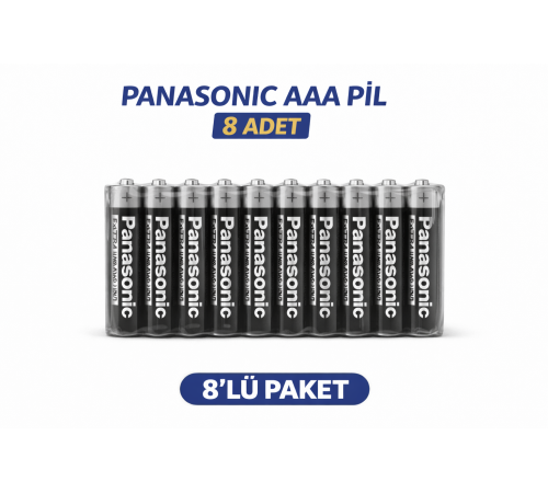 pana AAA R03 İnce Pil Zinc Carbon Extra Heavy Duty 2’li 4 Paket