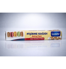 Luxev Pişirme Kağıdı Hazır Kesilmiş 8 Parça Yağlı Kağıt Fırın Kağıdı Baking Paper