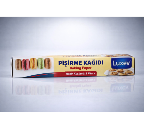 Luxev Pişirme Kağıdı Hazır Kesilmiş 8 Parça Yağlı Kağıt Fırın Kağıdı Baking Paper