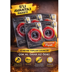 VHB Akrilik Silikon Bant 18mm x 2 Metre Şeffaf Çift Taraflı Güçlü Yapıştırıcı Bant 5 Adet