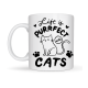 Life is Purrfect with Cats – Kedi Desenli Porselen Kupa MODEL 62 Sevimli Kedi Figürlü Kahve Kupası