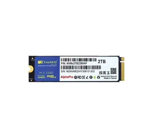 2 TB TWINMOS M.2 PCIE NVME 3600/3250 NVME2TB2280AP