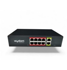 URANIUM POE-G8002-96W 8 PORT GIGABIT + 2 PORT GIGABIT RJ45 UPLINK POE SWITCH (REALTEK CHIPSET)