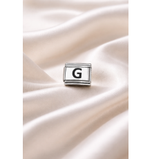 Nomination Uyumlu G Harf Charm , Çelik Bileklik Aksesuarı , Kişiye Özel Harf Modülü , Şık & Minimal Tasarım