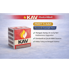 KAV Marka Kibrit Emniyetli Çocuk Kilitli 5 Adet