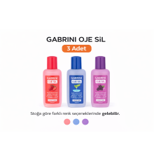 Gabrini Oje Sil Besleyici Aseton 125 ml Oje Çıkarıcı 3 Adet