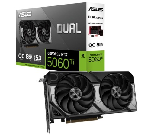 ASUS GEFORCE DUAL-RTX5060TI-O8G 8GB GDDR7 128BIT 1XHDMI 3XDP EKRAN KARTI