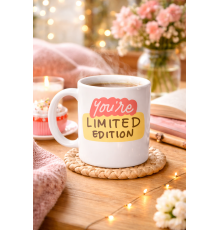 You’re Limited Edition "SEN EŞSİZSİN" Yazılı Porselen Kupa MODEL 152 – Motivasyon Temalı, Özel Tasarım Kahve & Çay Kupası