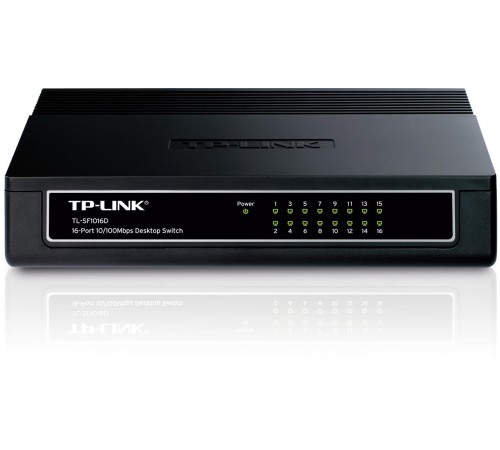 TP-LINK TL-SF1016D 16 PORT 10/100 PLASTİK KASA SWITCH