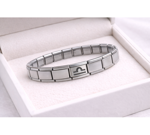 Çelik Nomination Bileklik Terazi Burcu | Paslanmaz Çelik Burç Charm Detaylı | Zarif ve Dengeli Tasarım